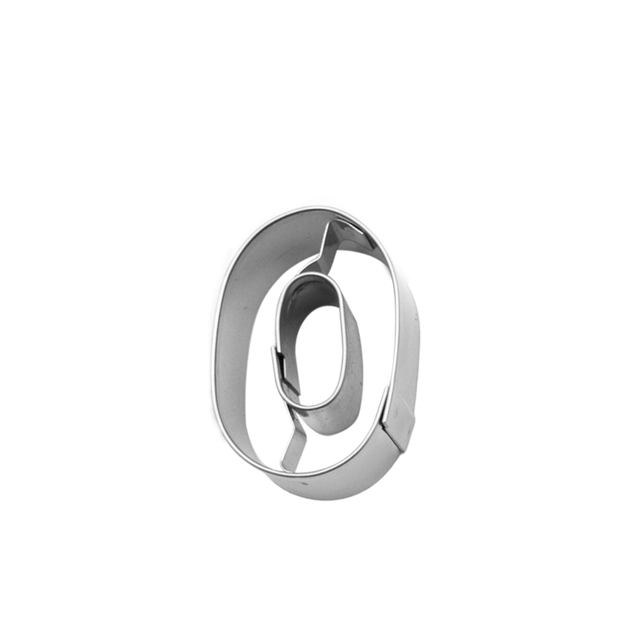 MOLDE DE ALUMINIO DE NUMERO CERO 30H4X10 - 20X4CM (MARTELLATO) UNA UNIDAD - Image 2