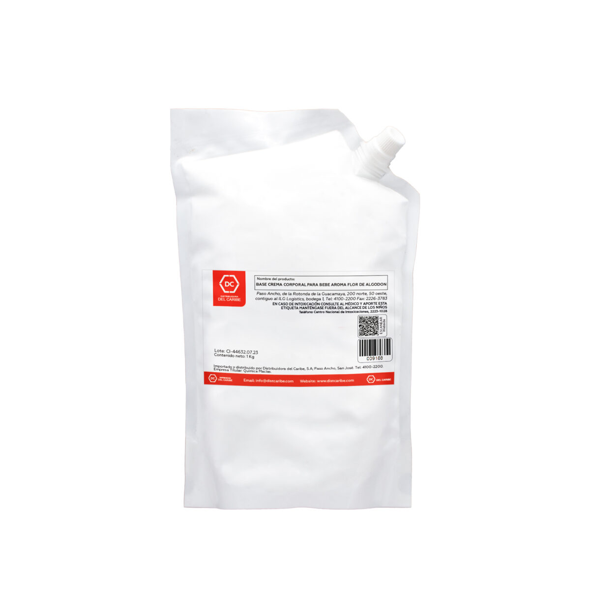 BASE CREMA CORPORAL PARA BEBE AROMA FLOR DE ALGODON BOLSA 1 Kg - Image 2