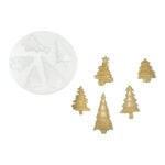 MOLDE DE SILICON SLK215 - 5 ARBOLES DE NAVIDAD - CHRISTMAS TREE UNA UNIDAD - Image 2