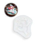 MOLDE DE SILICON SLK398 - MUÑECO DE NIEVE (NOEL) - SNOWMAN UNA UNIDAD
