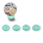 SELLO DE SILICON 25.441.39.0065 - KIT PARA GALLETA NAVIDAD / 4 SELLOS (INCLUYE CORTADOR) UNA UNIDAD