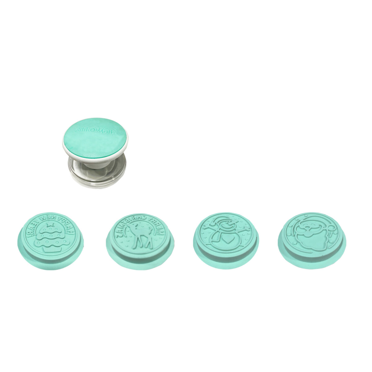 SELLO DE SILICON 25.441.39.0065 - KIT PARA GALLETA NAVIDAD / 4 SELLOS (INCLUYE CORTADOR) UNA UNIDAD - Image 2