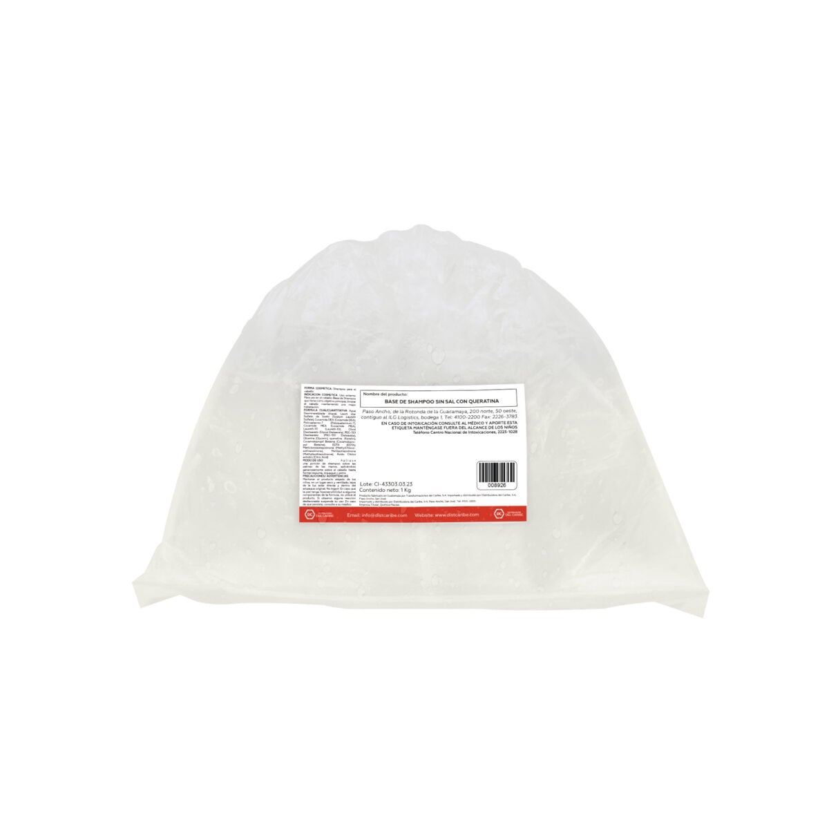 BASE SHAMPOO SIN SAL CON QUERATINA BOLSA 1 Kg - Image 2