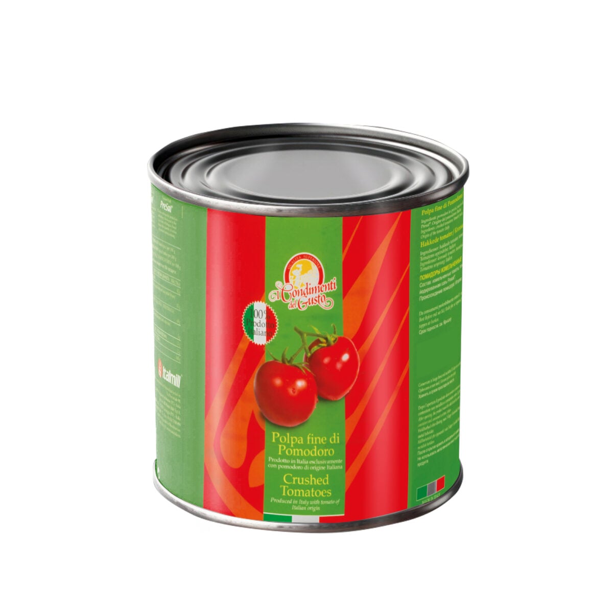 TOMATES ENTEROS EN SUS JUGOS PARA PIZZA - ITALMILL LATA 4.1 KG - Image 2