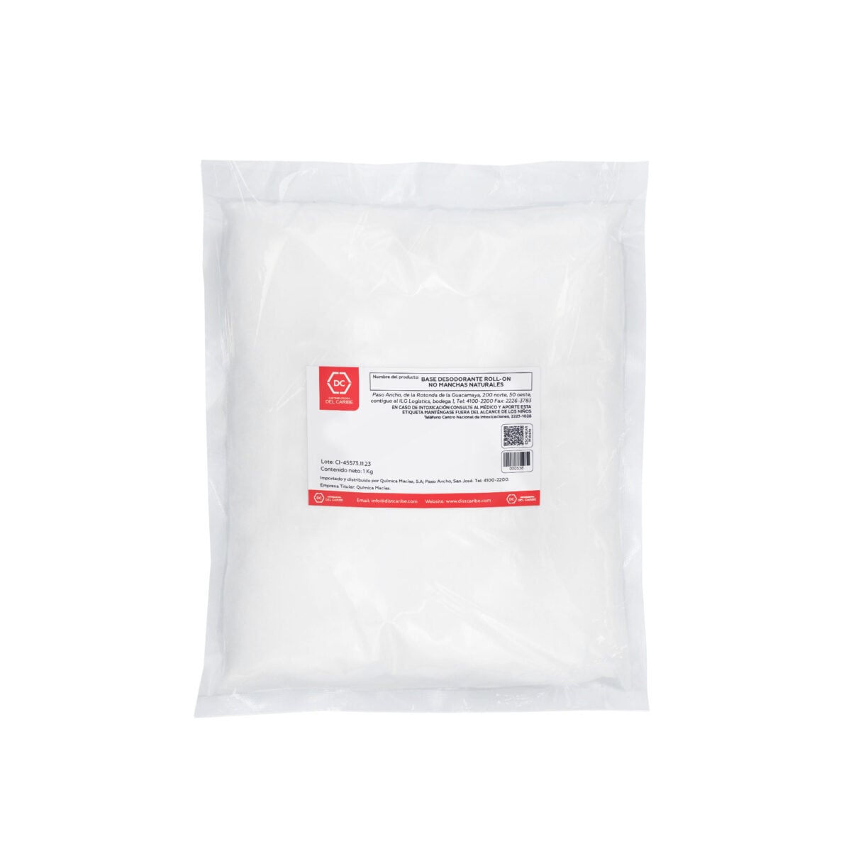 BASE DESODORANTE ROLL-ON NO MANCHAS NATURALES BOLSA 1 Kg - Image 2