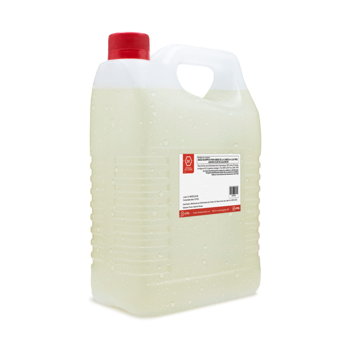 BASE SHAMPOO PARA BEBE DE LA CABEZA A LOS PIES AROMA FLOR DE ALGODON ENVASE DE GALON 3.5 KG - Image 2
