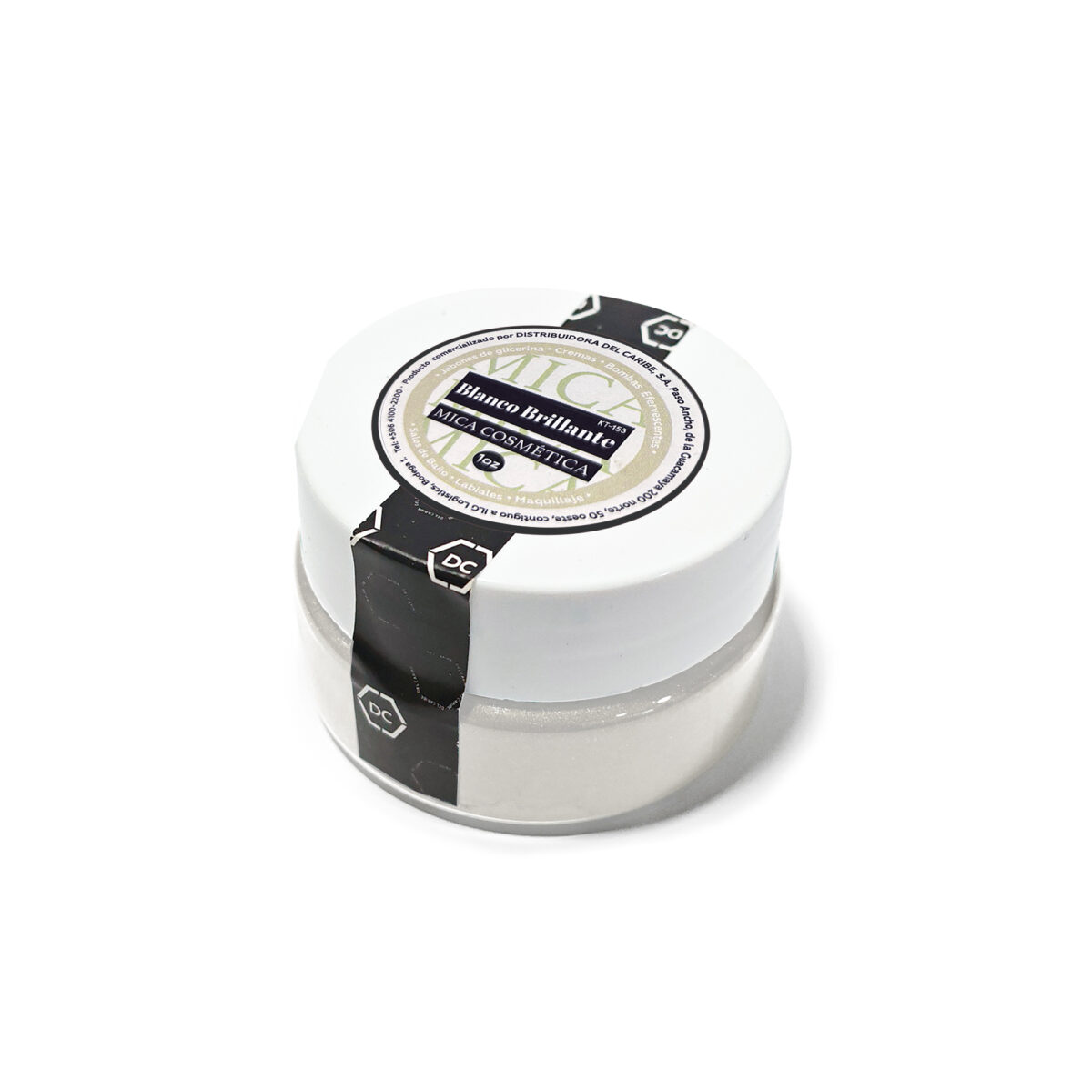 COLORANTE MICA PARA PRODUCTOS COSMETICOS  BLANCO BRILLANTE KT-153-1oz - Image 2