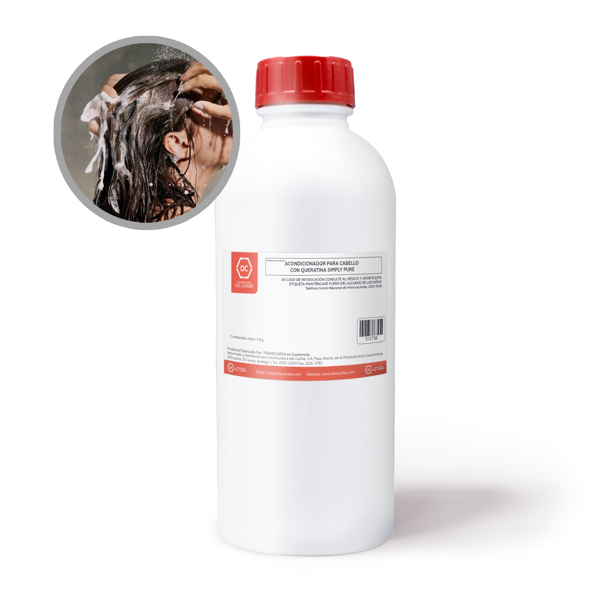 acondicionador-con-queratina ACONDICIONADOR PARA CABELLO CON QUERATINA SIMPLY PURE - 1 Kg - Image 1