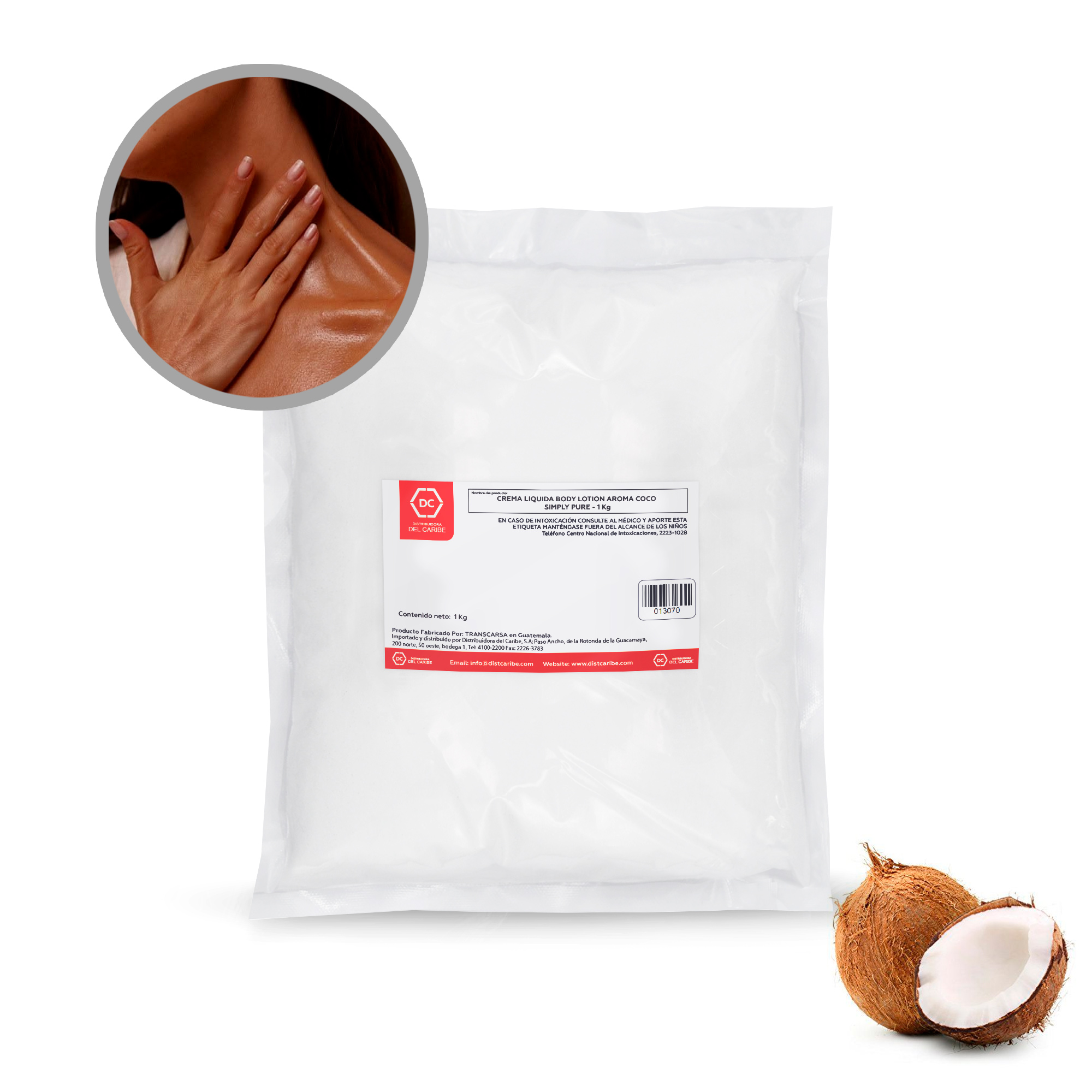 CREMA-LIQUIDA-BODY-LOTION-AROMA-COCO-SIMPLY-PURE---1-Kg CREMA LIQUIDA BODY LOTION AROMA COCO SIMPLY PURE - 1 Kg - Image 1