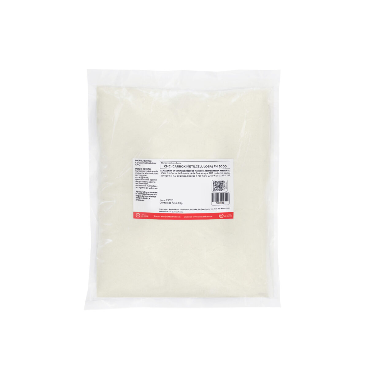 CMC (CARBOXIMETILCELULOSA) FH-3000 BOLSA 1 Kg - Image 2