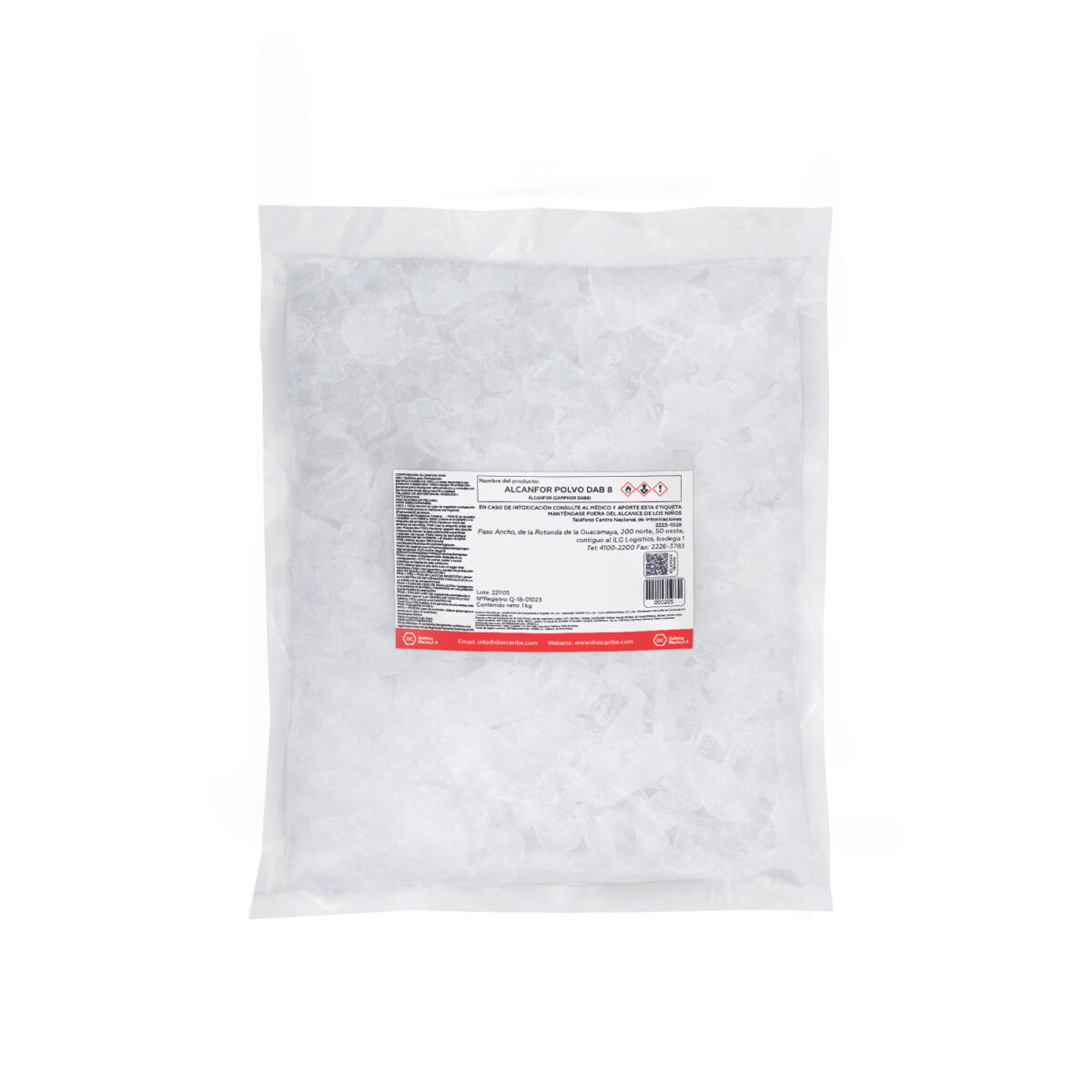 ALCANFOR POLVO DAB 8 BOLSA 1 Kg - Image 2