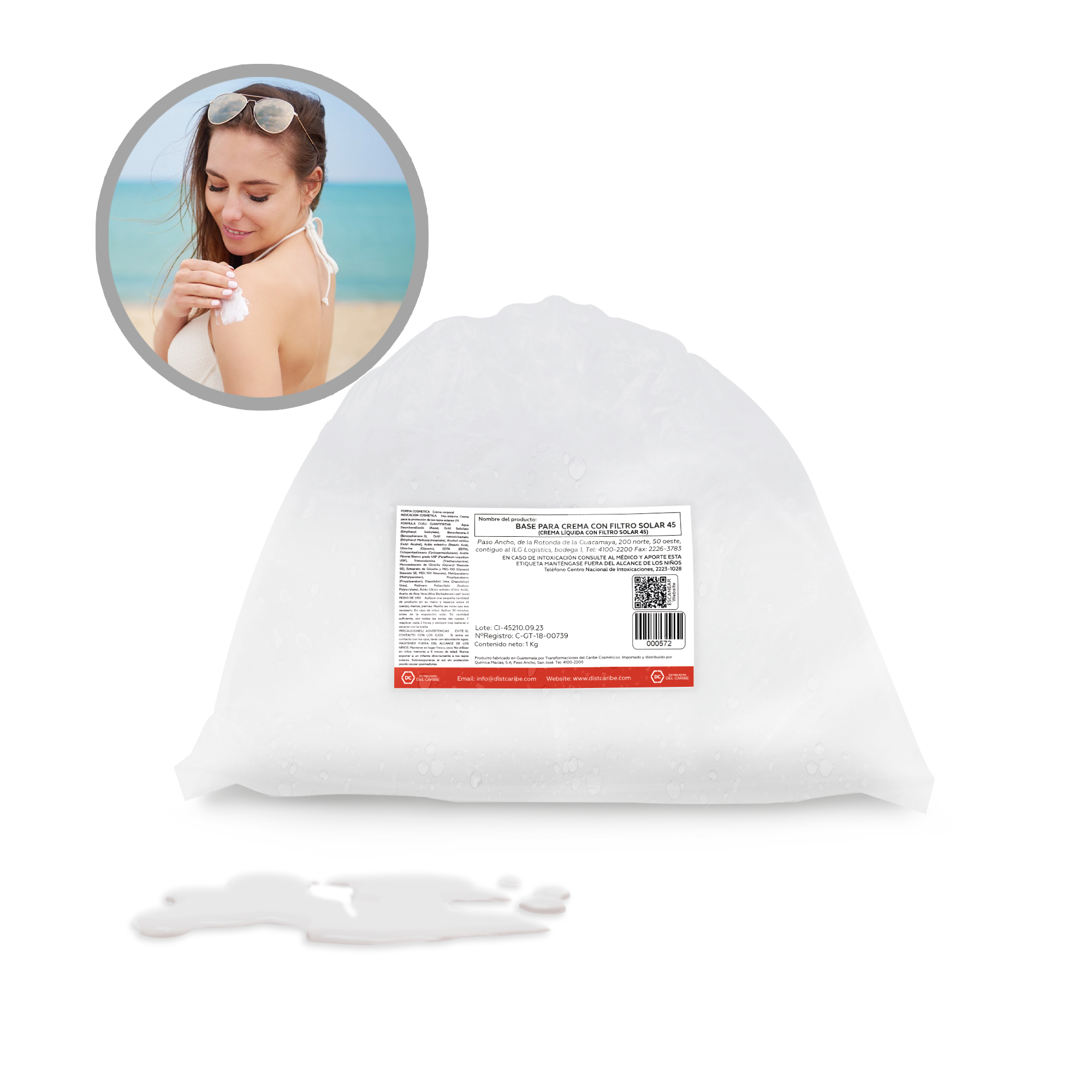 BASE-PARA-CREMA-CON-FILTRO-SOLAR-45-BOLSA-1-Kg-SKU-000572 BASE PARA CREMA CON FILTRO SOLAR 45 BOLSA 1 Kg - Image 1