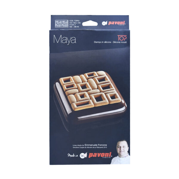 MOLDE DE SILICON CUADRADO MAYA PAVONI