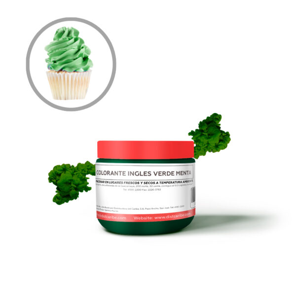 COLORANTE INGLÉS VERDE MENTA TARRO 1 Oz